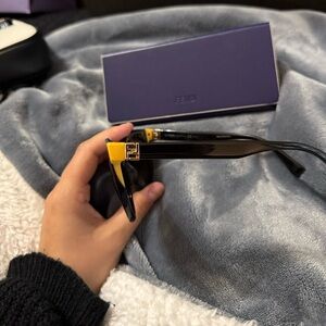 Fendi Black and Yellow Sunglasses